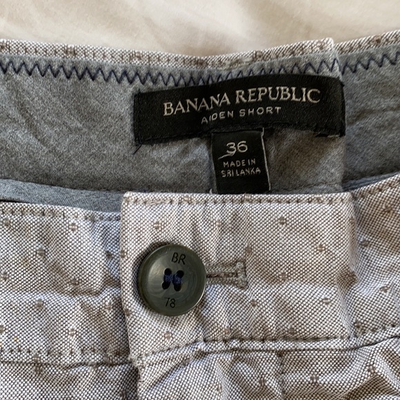 Banana Republic Men’s Aiden Shorts, Grey, Size 36 - Picture 7 of 11